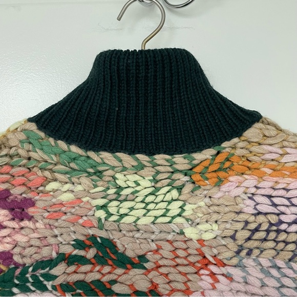 CHLOE Chunky Knit Multi-color Runway Sweater \\ S - Picture 6 of 14